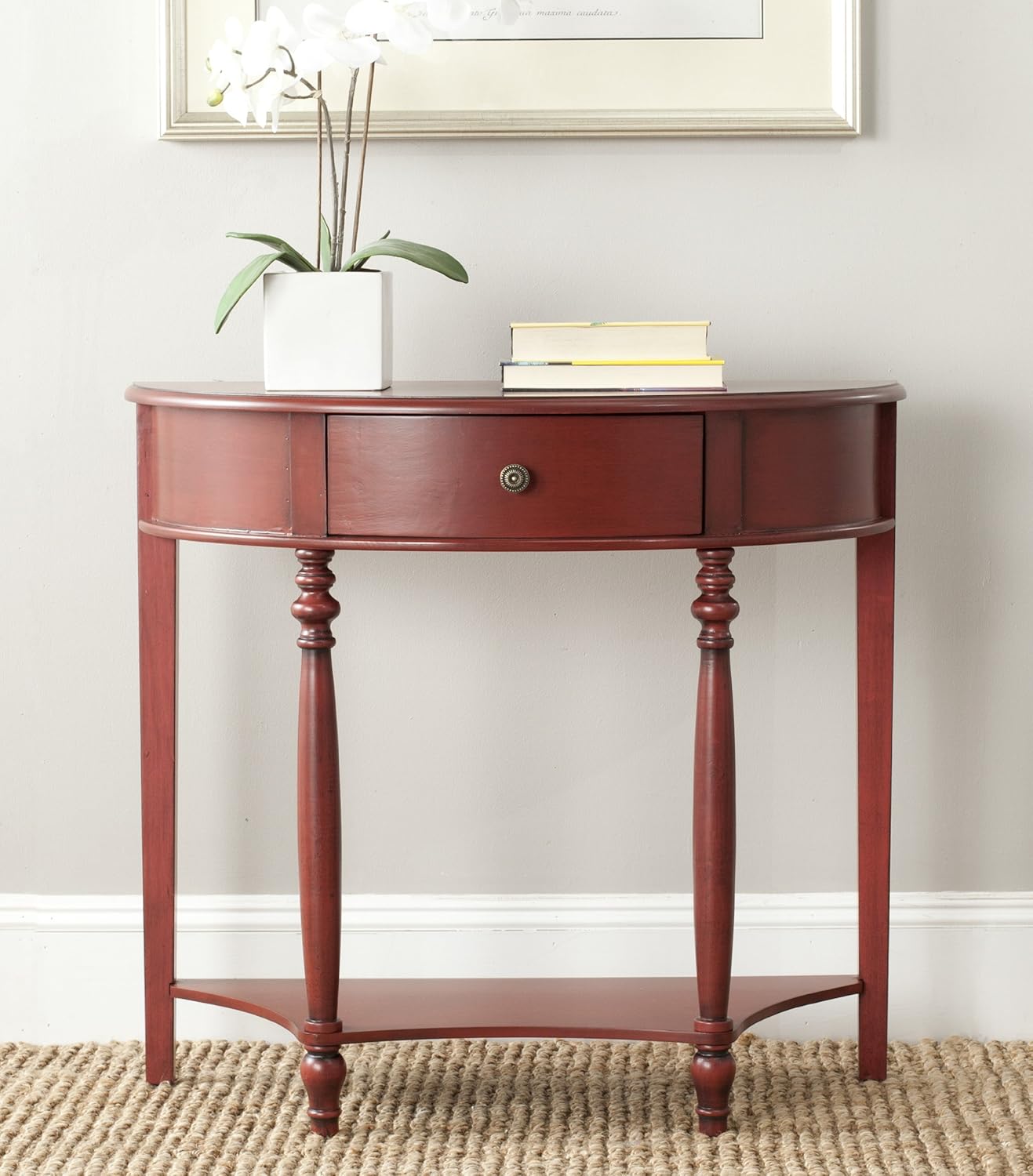 Dark Brown Console Table Q657
