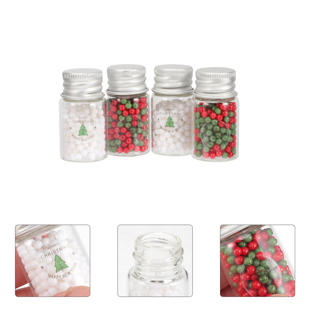 4pcs Doll House Christmas Mini Candy Ball Cookies Xmas Miniature Sweet Props R556471