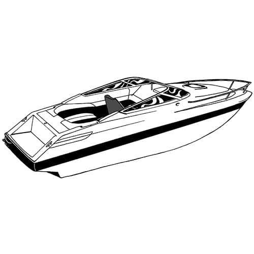 Styled-to-Fit Boat Cover for V-Hull T1430