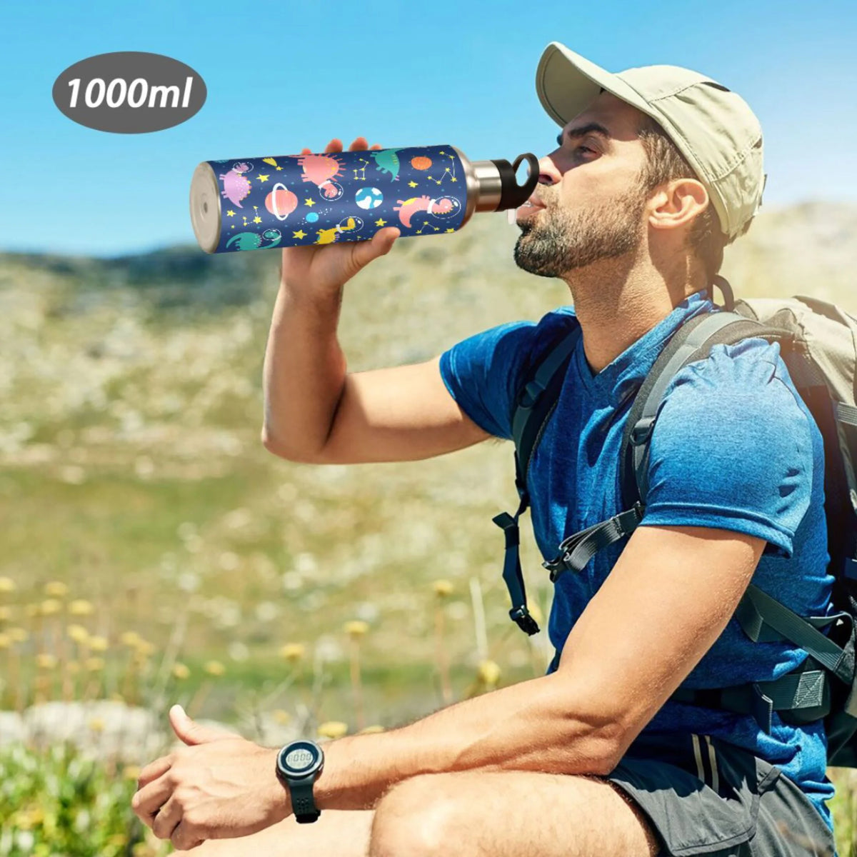 Stainless Steel Insulated Water Bottle with Straw Lid M857940