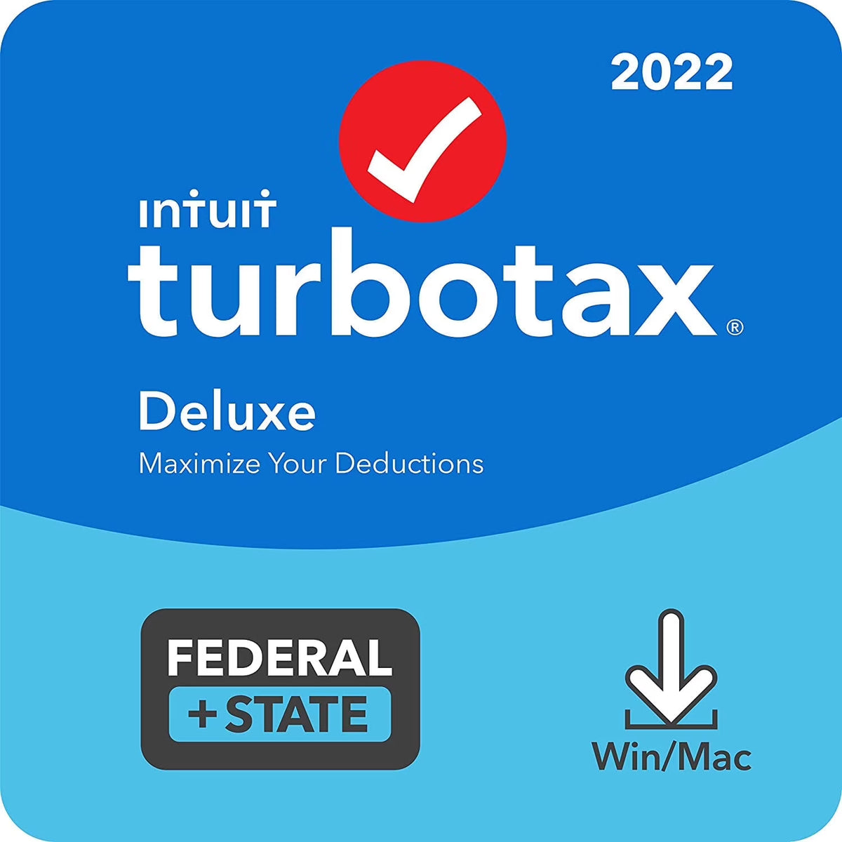 TurboTax Deluxe + State 2022 PC/Mac P4257