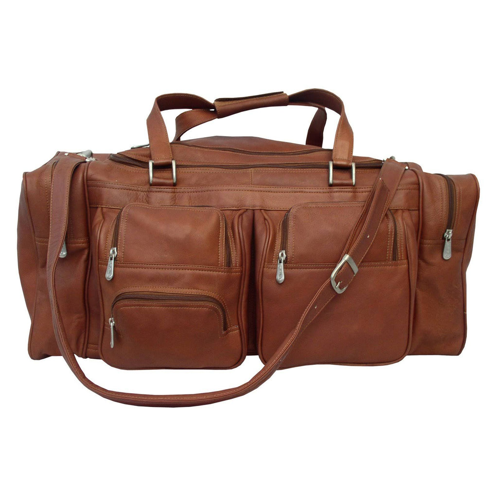Saddle Leather Duffel with Pockets R8036