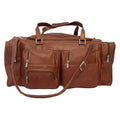 Saddle Leather Duffel with Pockets R8036