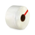 3/4" x 2100’ Woven Cord Strapping Roll, 900 lbs Break Strength, White B918