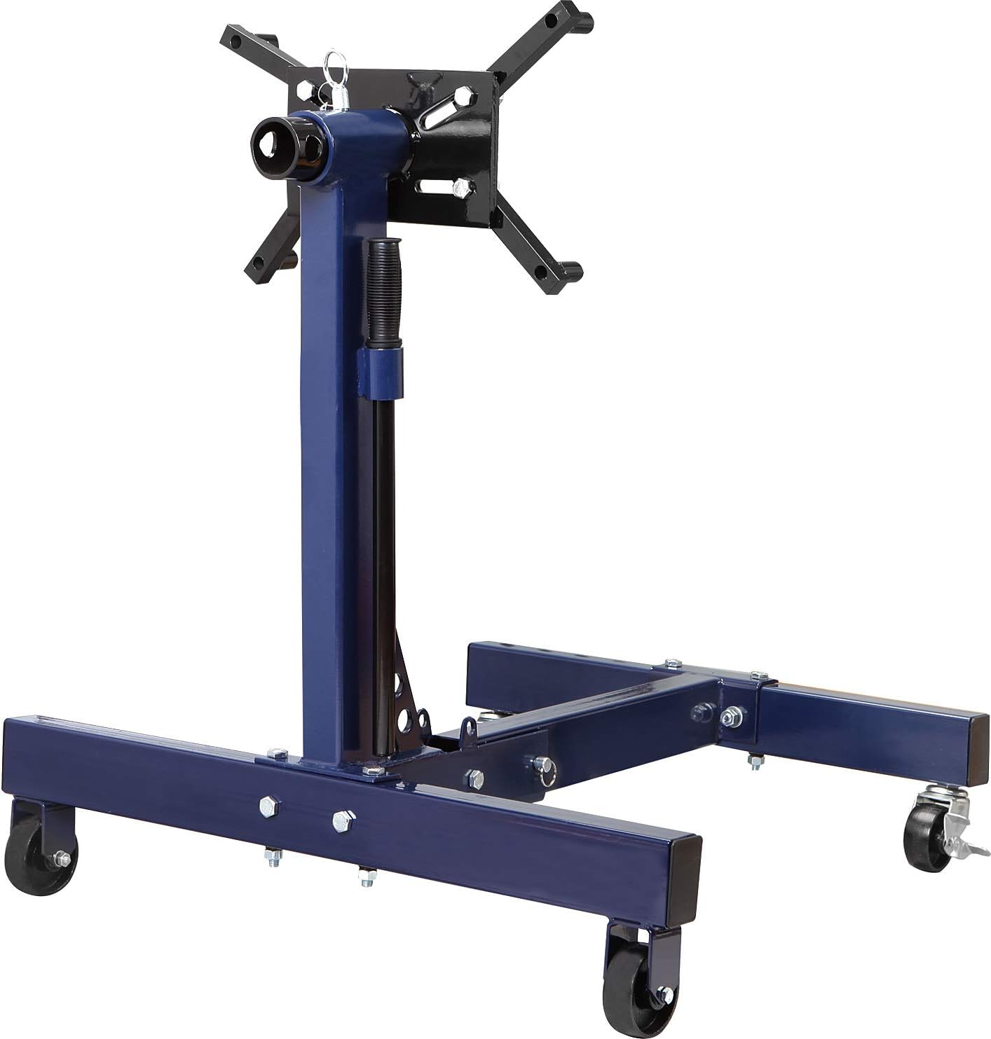 3/4 Ton Steel Rotating Engine Stand with Folding Frame, Blue V400