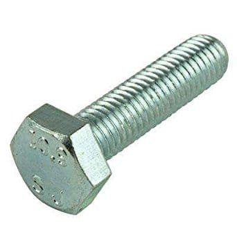 M6 x 30mm Hex Cap Screw Metric Class 8.8 Zinc Plated Steel, 2200 pcs S544