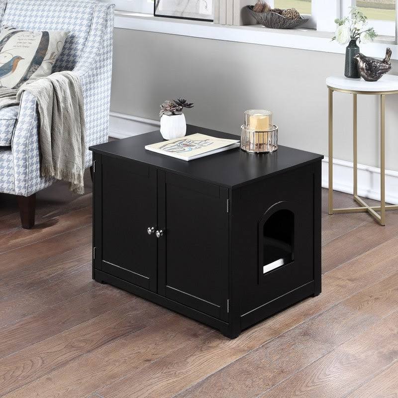 Black Kitty Litter Loo Bench Z2155