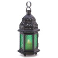 Retro Green Glass Moroccan Lantern C2634