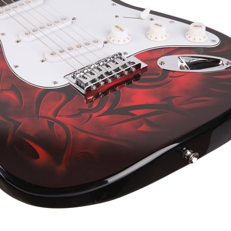 Red Electric Guitar D327