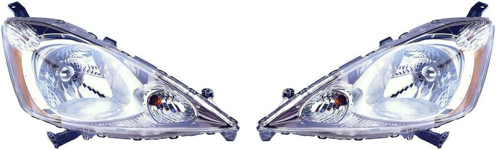Passenger Side Headlight Assembly for Honda Fit 2009 2011 Sport Package R18058