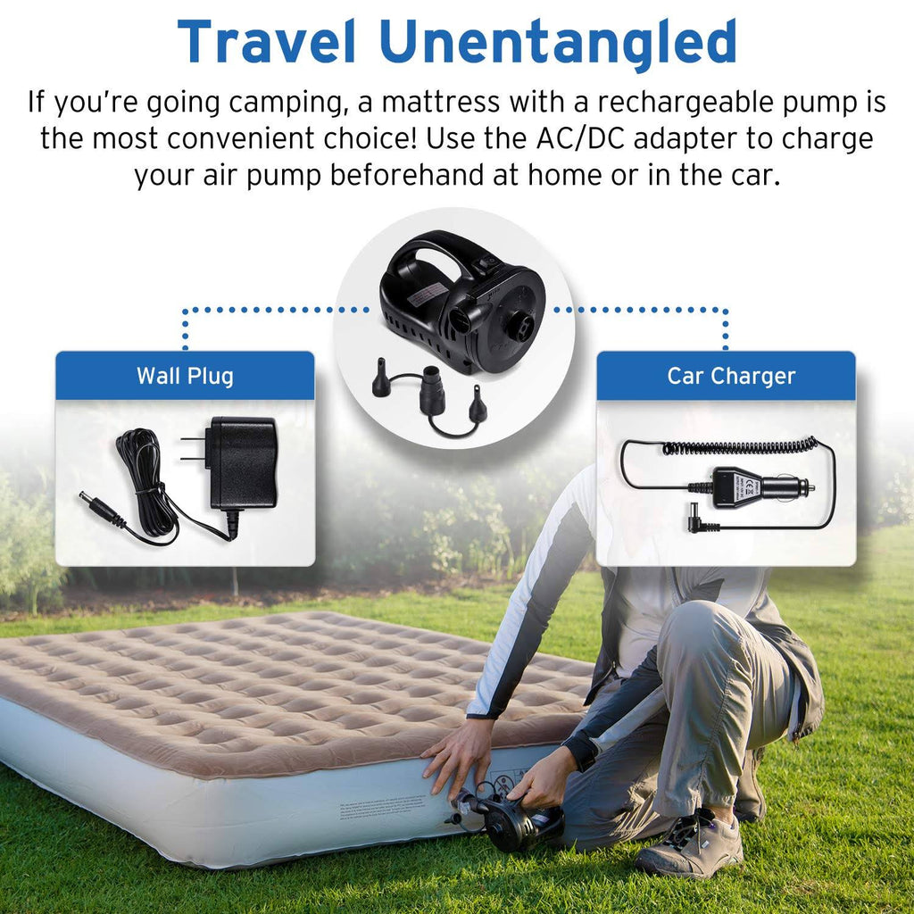Queen Size Inflatable Air Mattress with Rechargeable Pump U22900