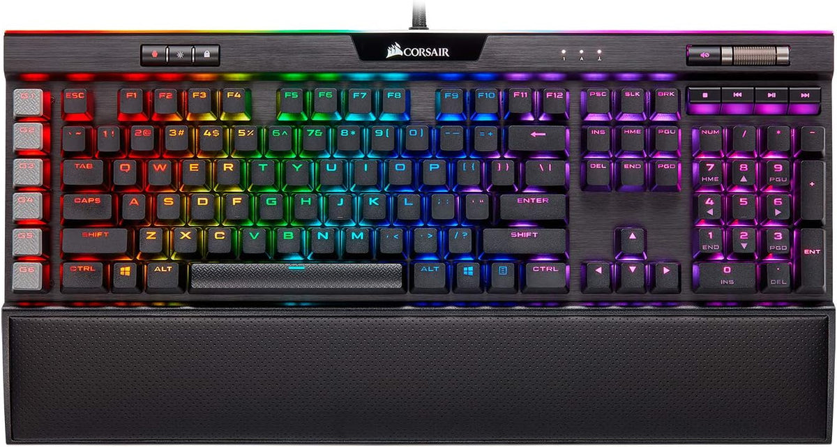 Black Mechanical Gaming Keyboard with Cherry MX Speed RGB Silver T1812