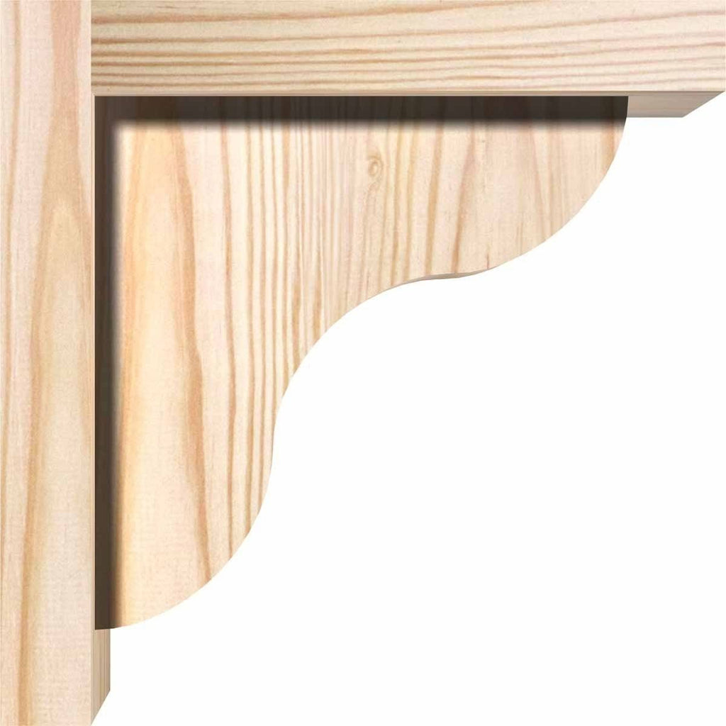 Carmel Smooth Corbel with Backplate, Douglas Fir H13951