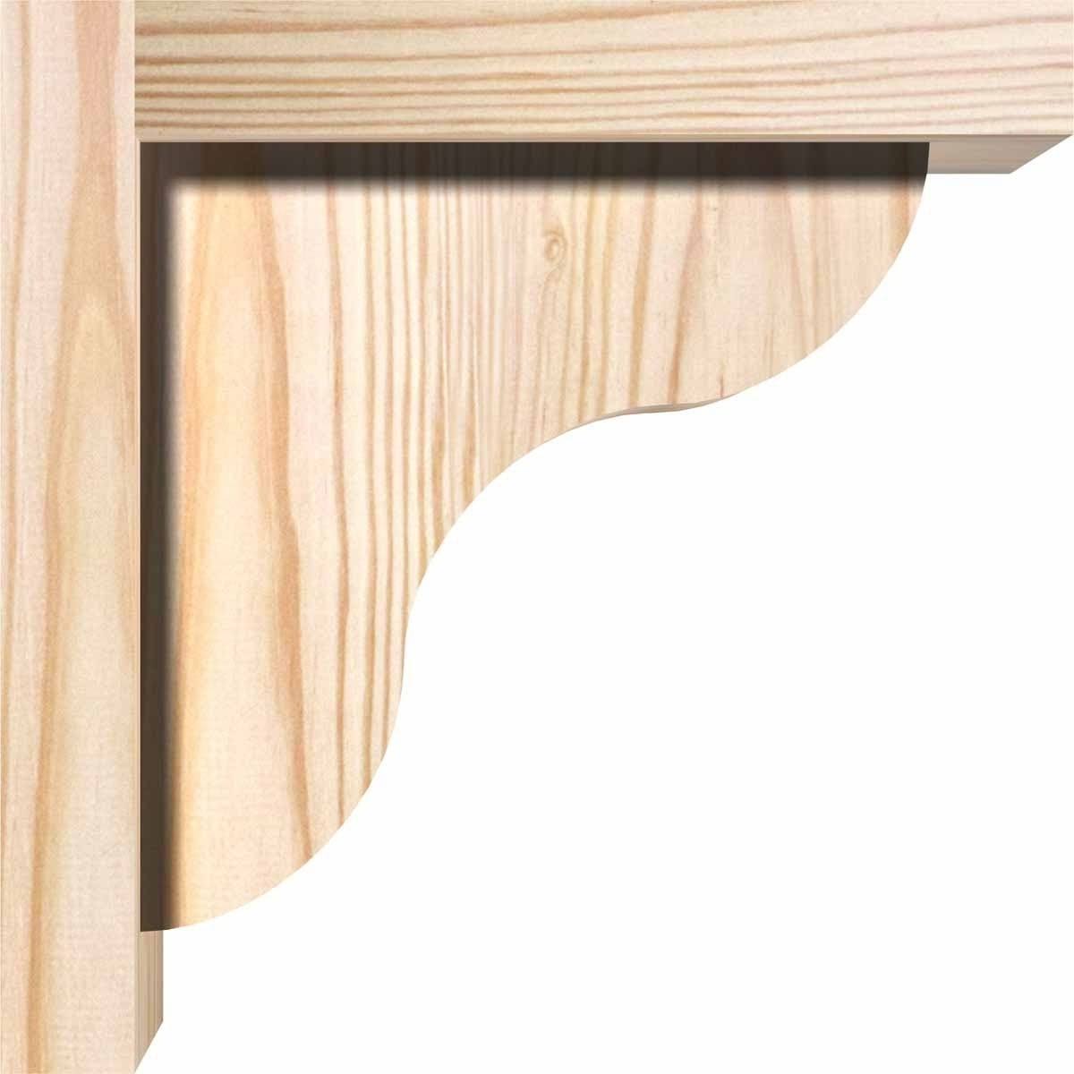 Carmel Smooth Corbel with Backplate, Douglas Fir H13951