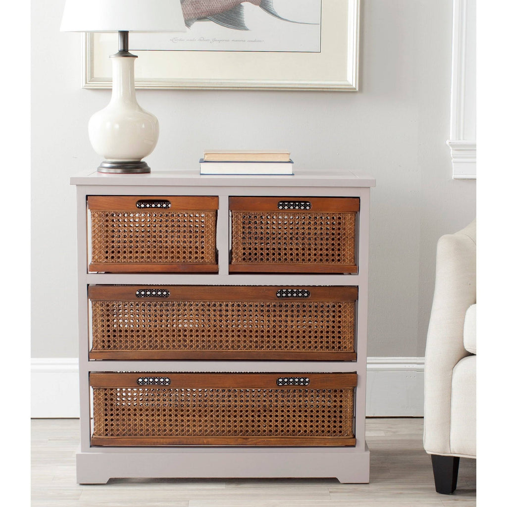4 Drawer Storage Unit Grey C758