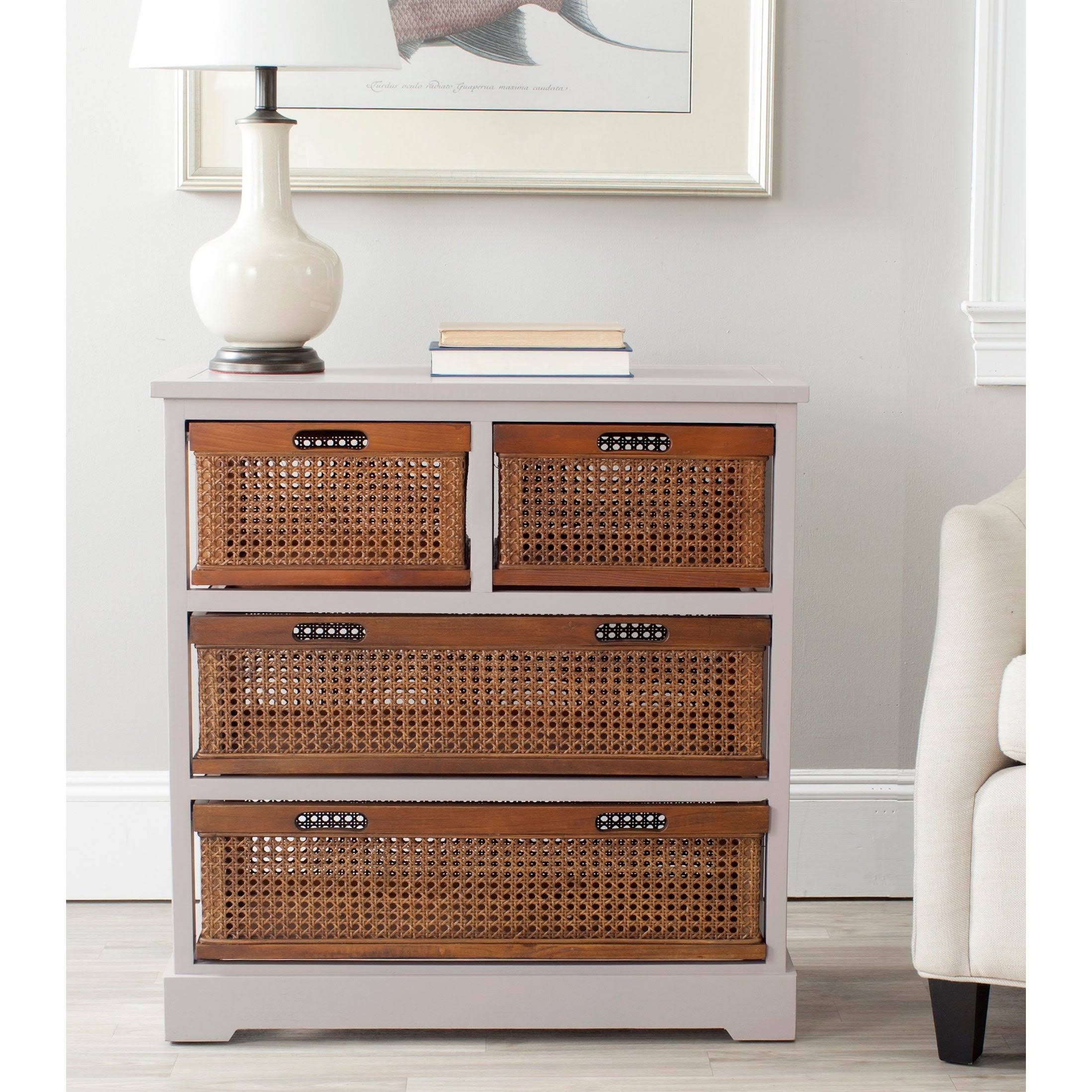 4 Drawer Storage Unit Grey C758