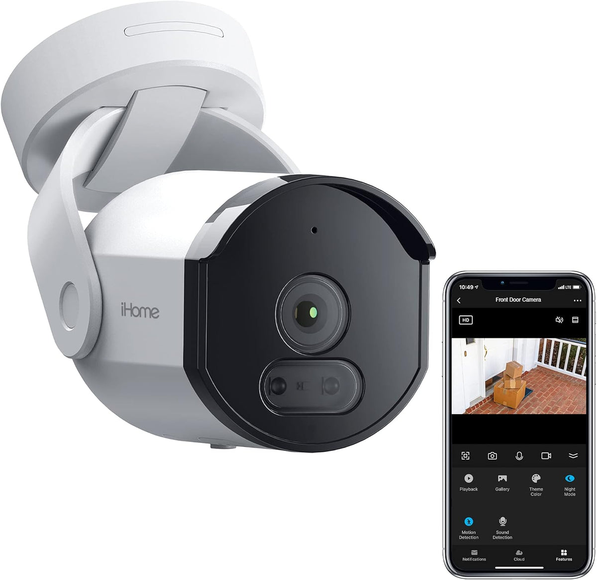 2 Pack 1080p HD IP65 Weatherproof Smart Outdoor Security Camera L43952