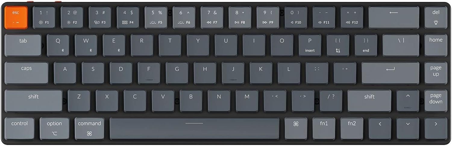 68 Keys Ultra-Slim Wireless Mechanical Keyboard with RGB LED Backlit P553601