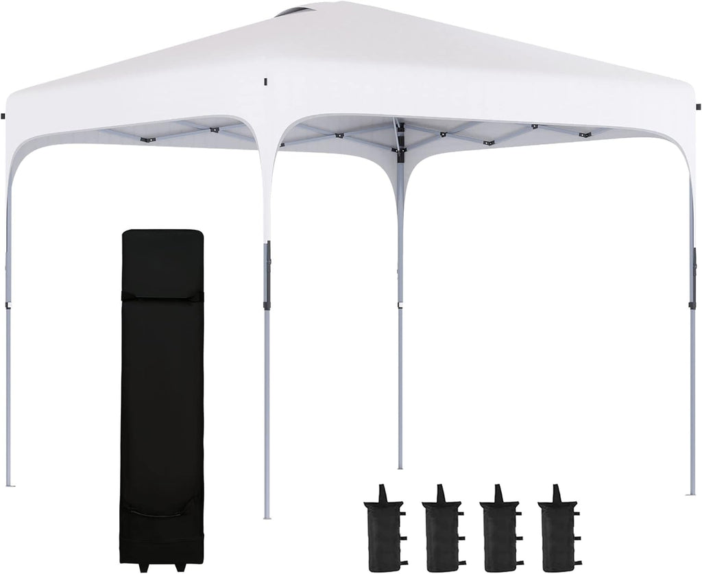 10' x 10' Pop Up Canopy Tent with Carry Bag and 4 Leg Weight Bags M62255