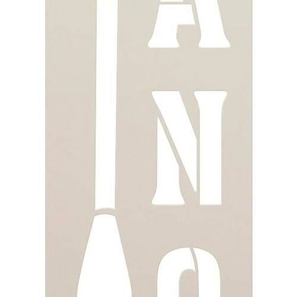 Canoe Stencil With Oar Reusable Template (22.5 X 5.25 Inch) W741144