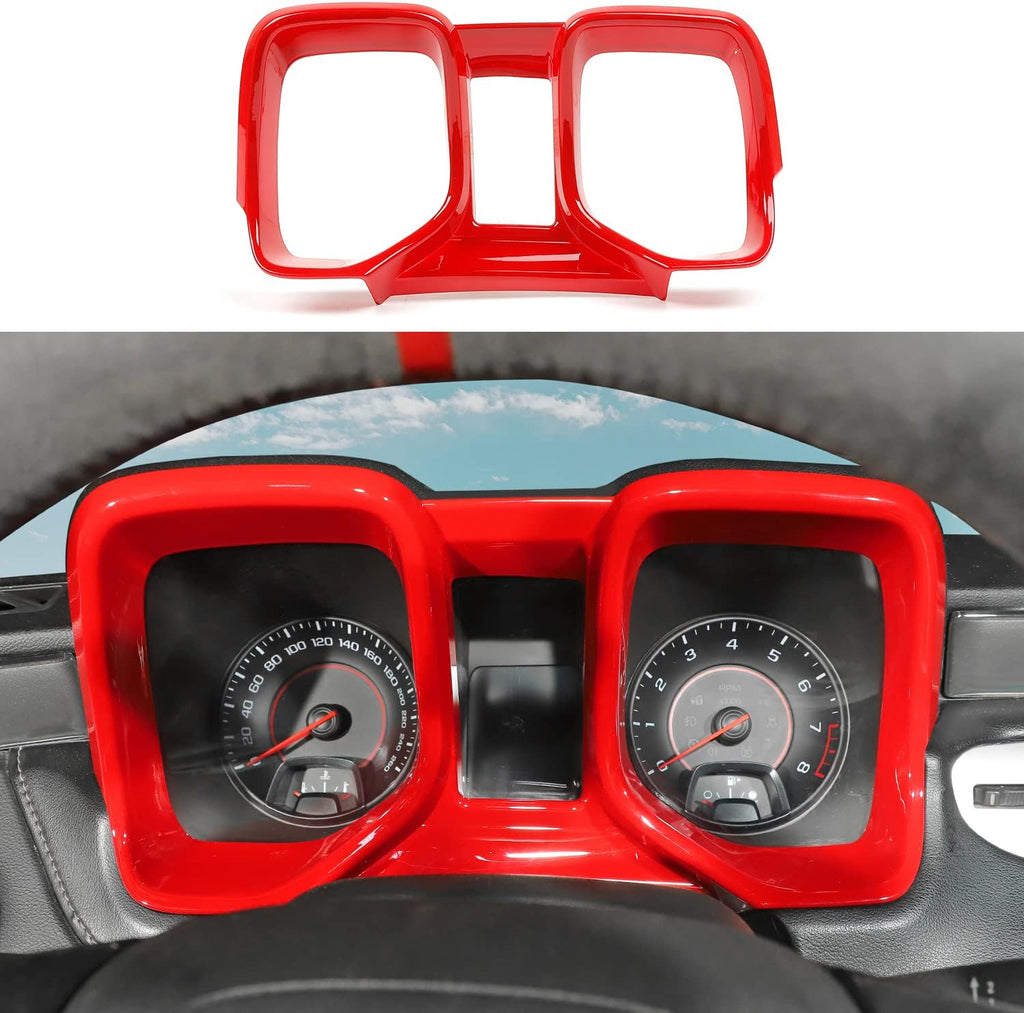 Red Dashboard Cover Panel Trim Decoration Pack of 2 Z249