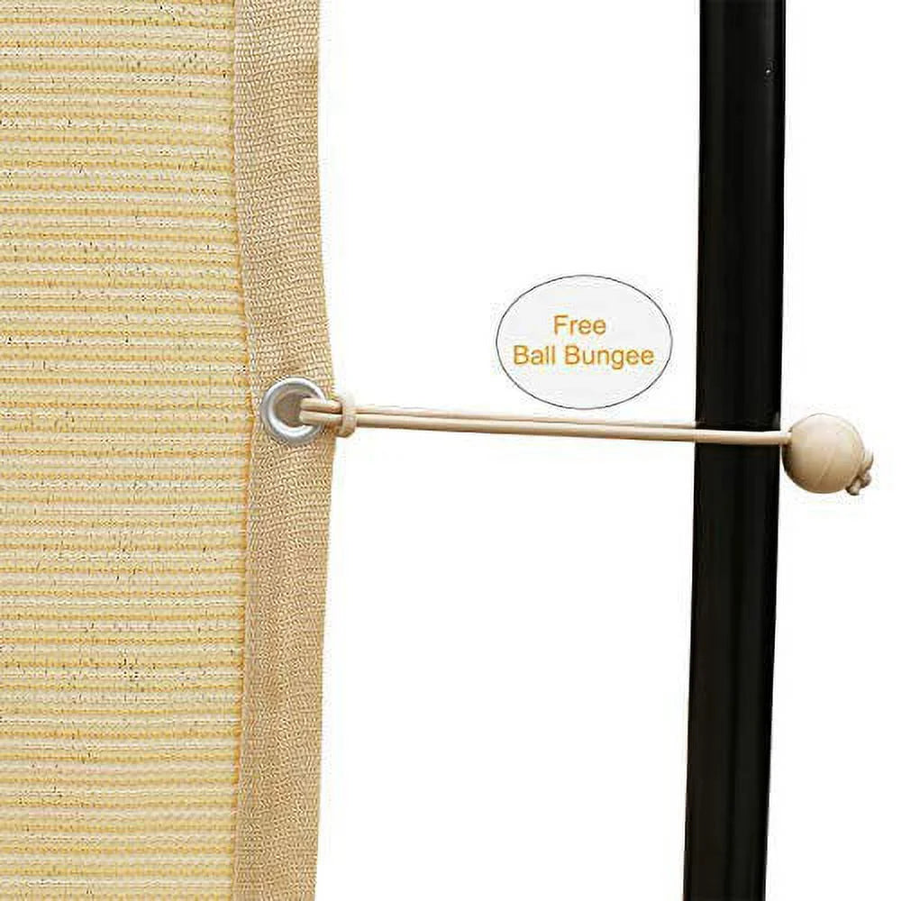 10' x 12' Wheat Shade Cloth with Grommets G496112