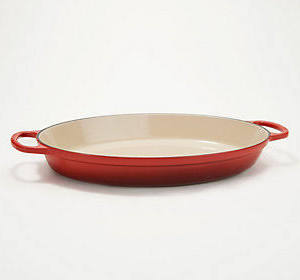 Flame Cast-Iron 3-qt Oval Baker B8901