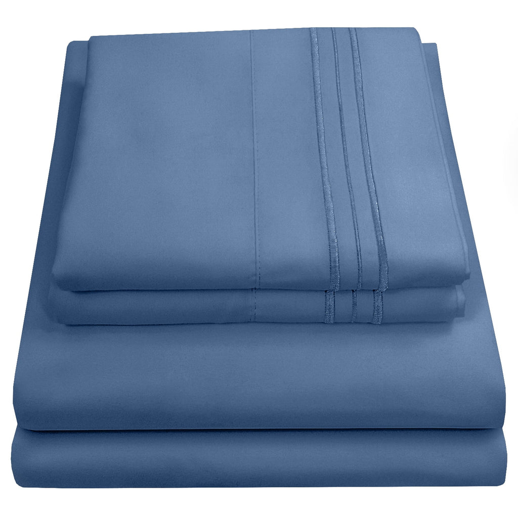 Denim 4-Piece Deep Pocket Sheet Set O75749