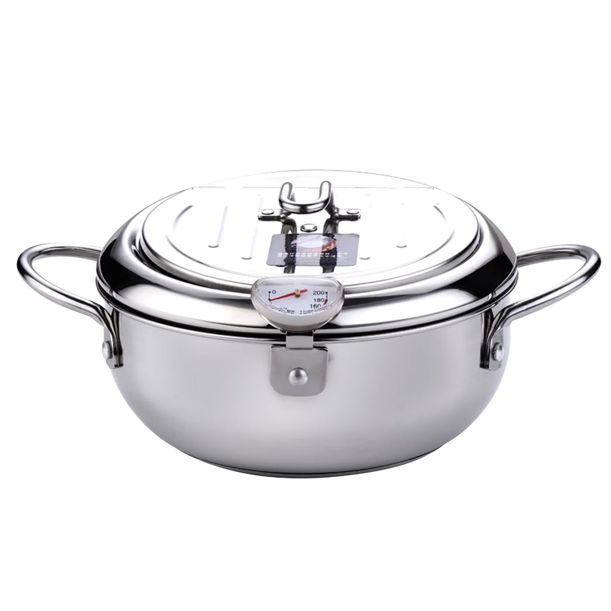 Steel Japanese Style Fryer With Thermometer And Pot G45509
