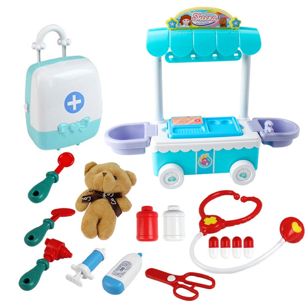 Doctor Kit Surgical Car with Music Kids Play House Educational Role Play Toy W859309