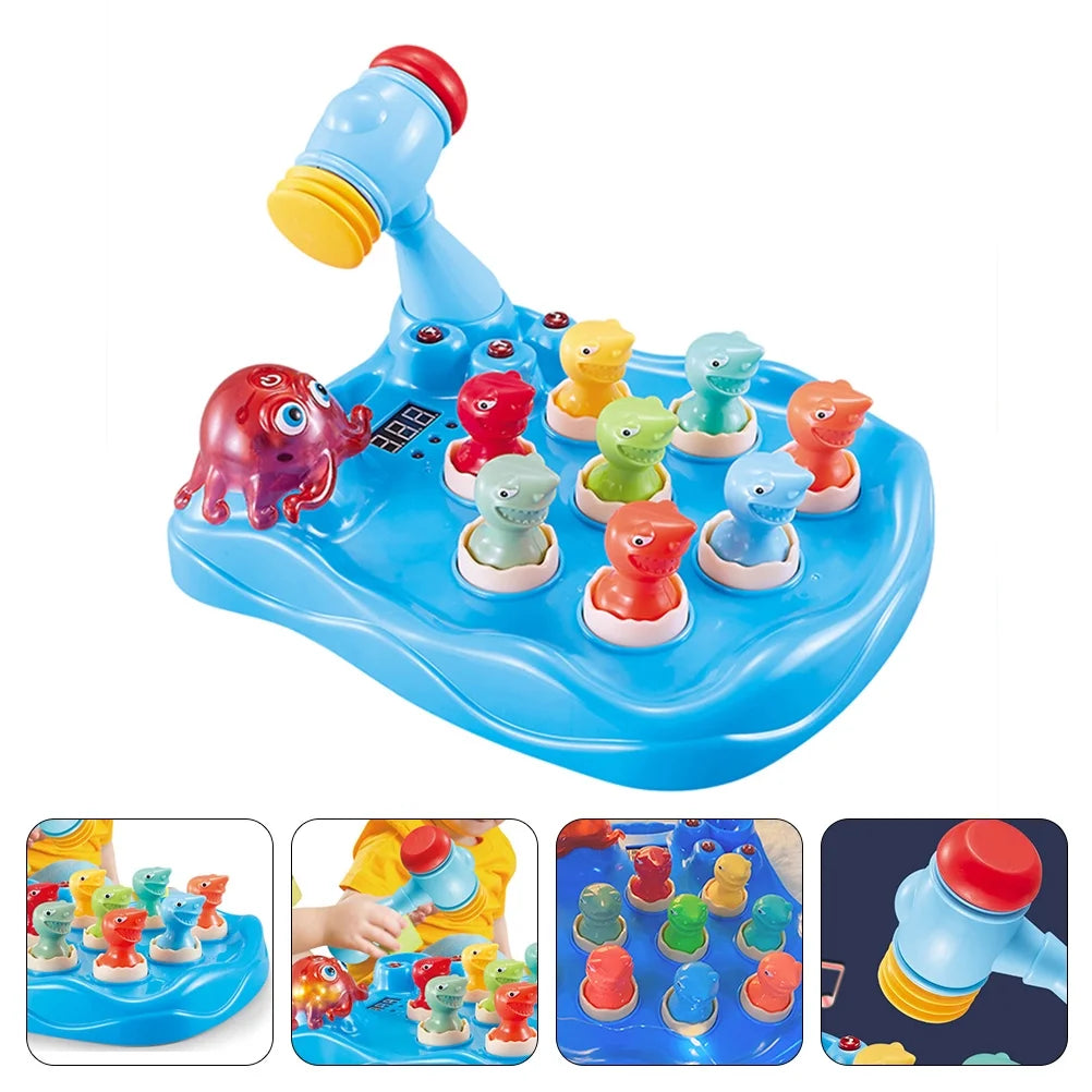 Pounding Game Whack Hammering Kids Educational Music Light Montessori Interactive Toy U90310