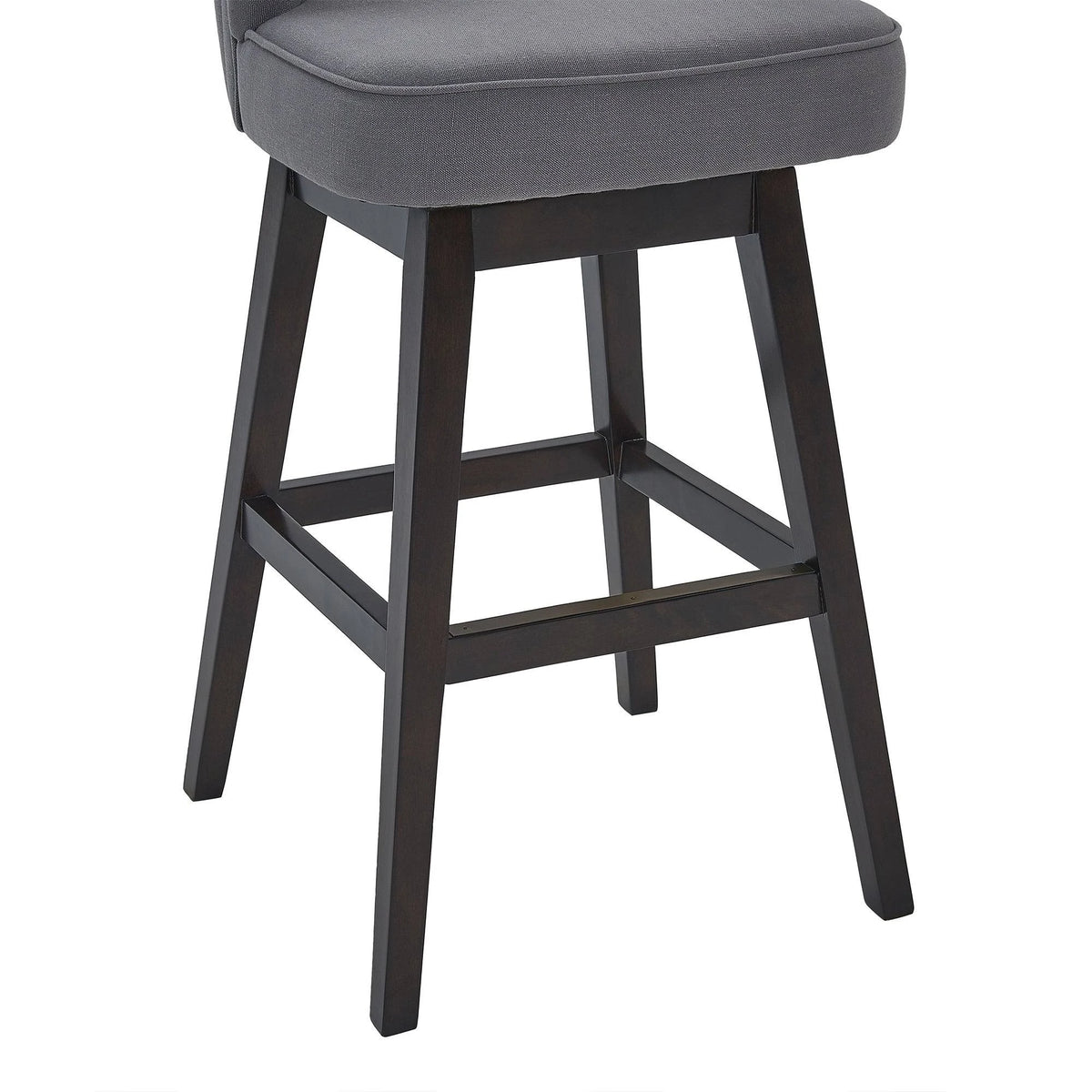Tan Wood Swivel Barstool H53119