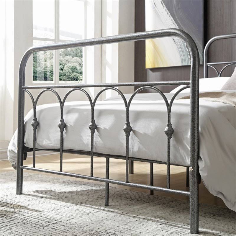 Charcoal Twin Metal Bed H273558