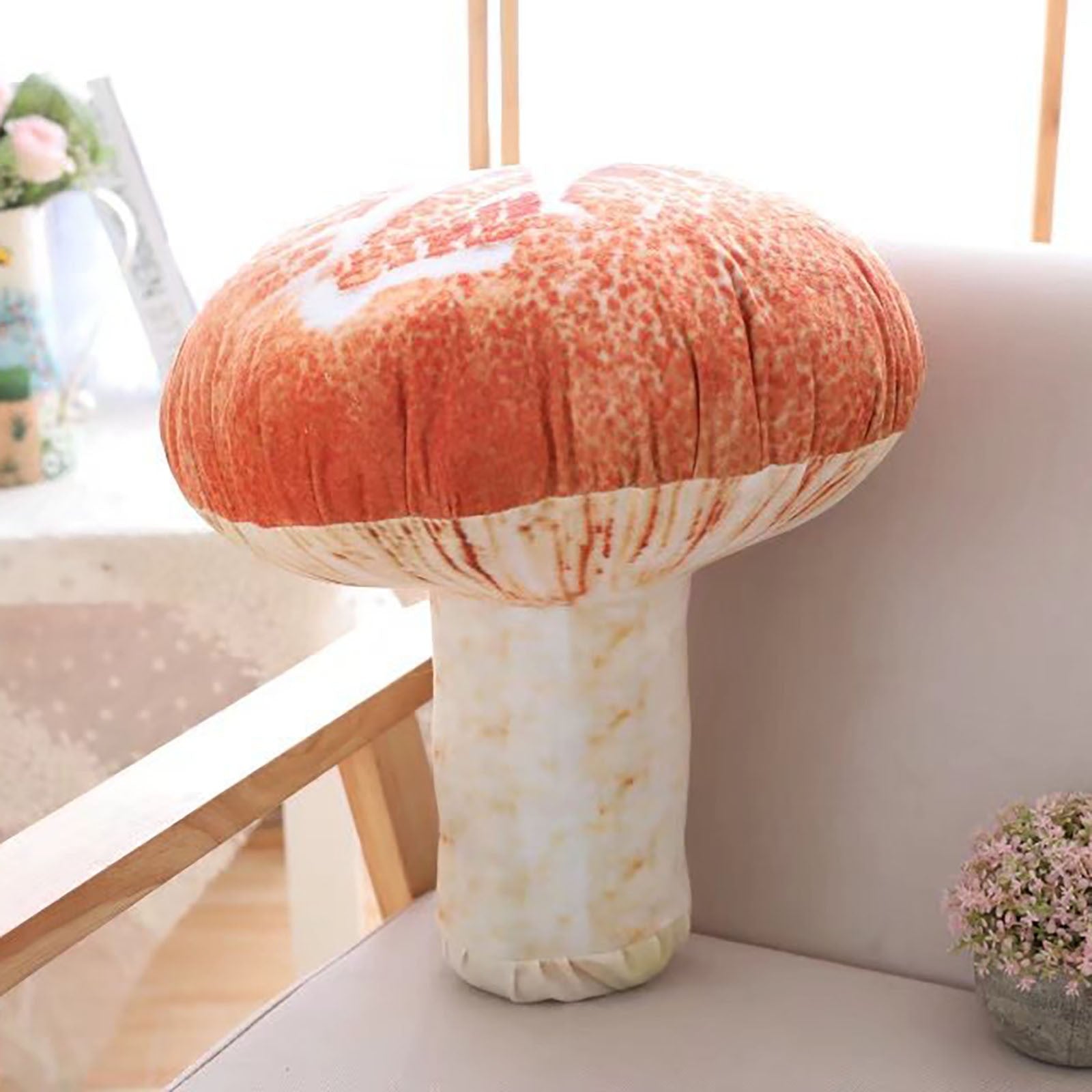 3D Mushroom Head Pillow Plush Toy U51022