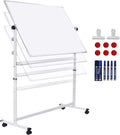 48x36 Height Adjustable Double Sided Magnetic Whiteboard with Stand J228429