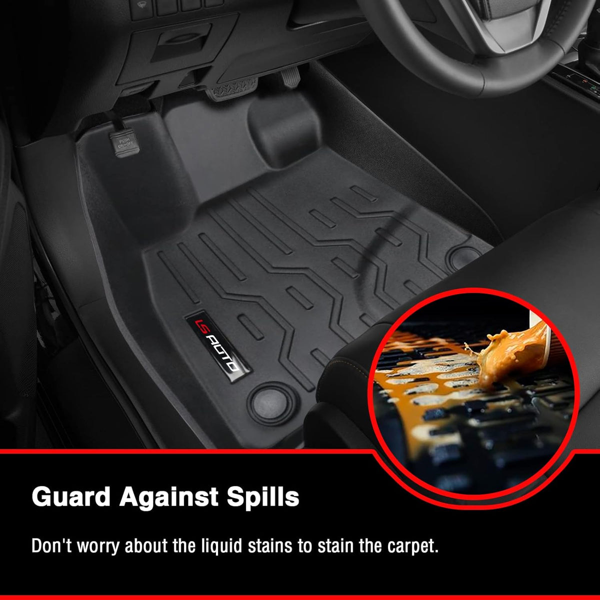 3D Design All Weather Floor Liners for 2021 2022 Ford Bronco Sport 4 Door Black C315