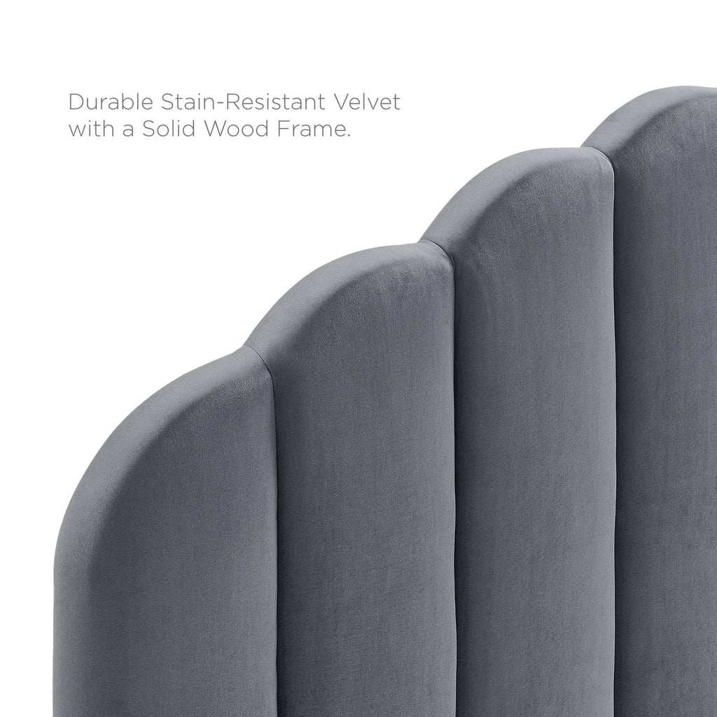 Teal Performance Velvet Headboard U179