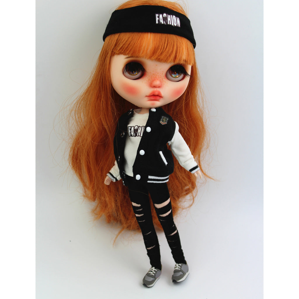 Casual Skinny Ripped Pants for 12'' Blythe Doll N542080