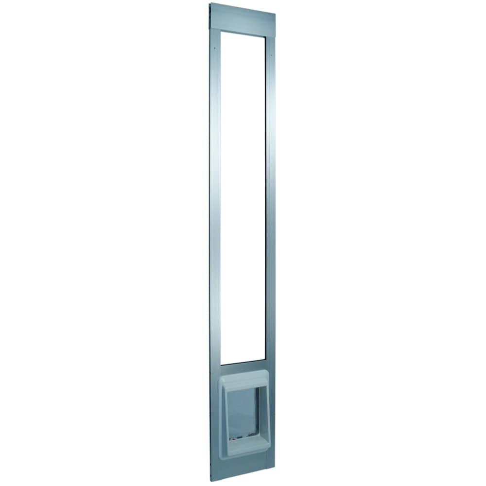 Electric Cat Flap Patio Door Insert 7 in. x 9 in. Lockable Aluminum D117