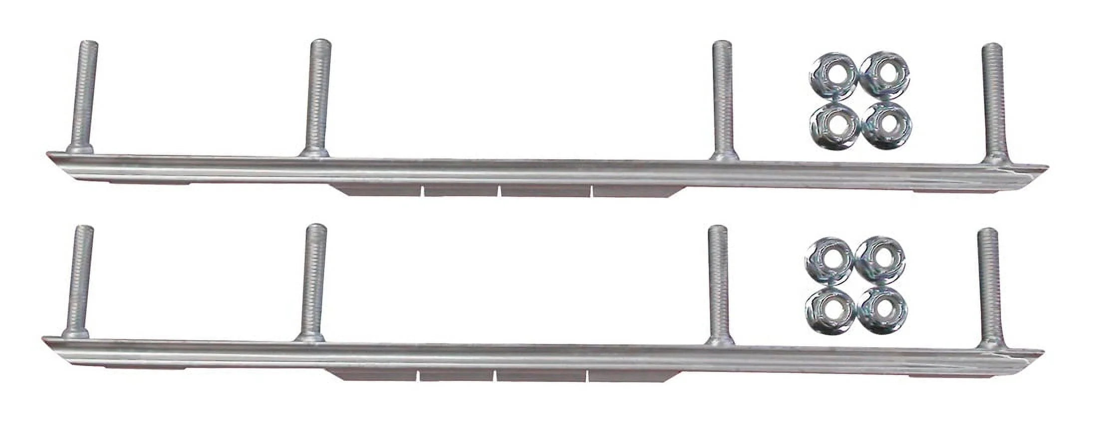 Blue XT Snowmobile Skis with 4.5" Shaper Bars Complete Kit L5923