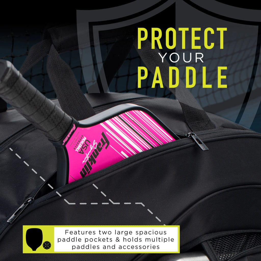 Black Hybrid Pickleball Backpack Duffle Bag Z261