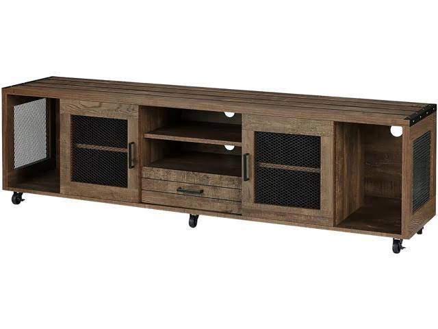 Reclaimed Oak Wood TV Stand F489710