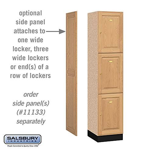 Solid Oak 3-Tier Executive Locker E7404