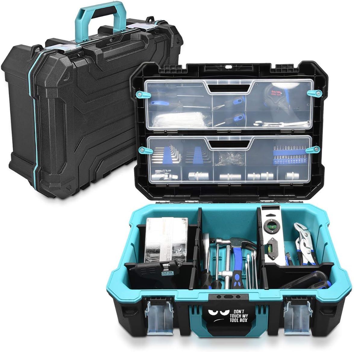 Technician Toolbox with Storage Compartment Organisers and Dividers 20.5 Inch J975