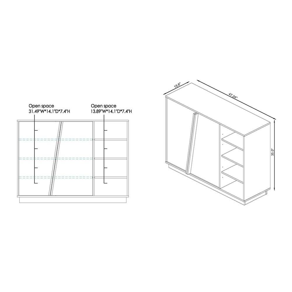 White Storage Cabinet A427
