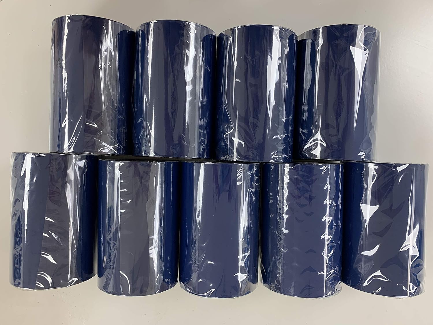 Black Standard Resin-Enhanced Wax Thermal Transfer Printer Ribbon 9-Rolls D886