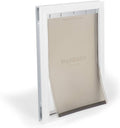 Aluminum Dog Door or Cat Door with Tinted Magnetic Vinyl Flap, Pack of 2 U49670