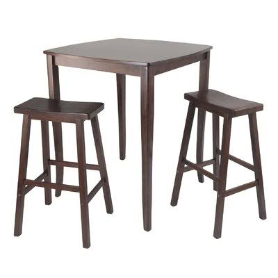 3 - Piece Counter Height Solid Wood Dining Set P616726