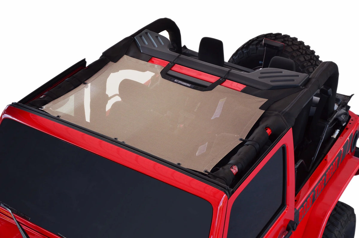 Mesh Shade Top Sunshade for Jeep Wrangler JK 2-Door and JKU 4-Door N9217