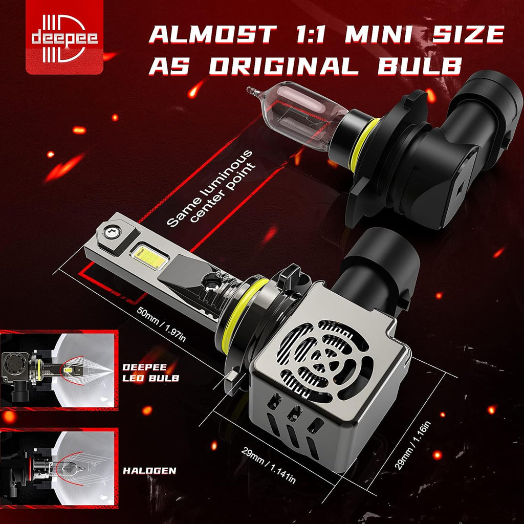 LED Headlight Bulb Conversion Kit 120W 20000LM 6500K Cold White Pack of 2 K722